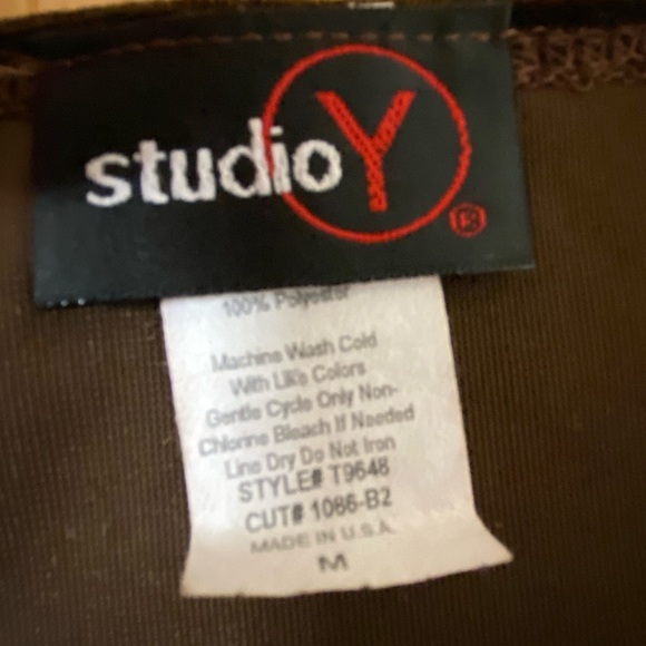 StudioY Brown, Purple, Velvet overlay design Tank Top with spaghetti straps. - Picture 3 of 6